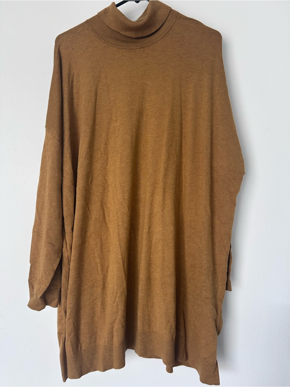 Eileen Fisher Women’s Cozy Dijon Mustard Turtleneck Sweater Size 3X
